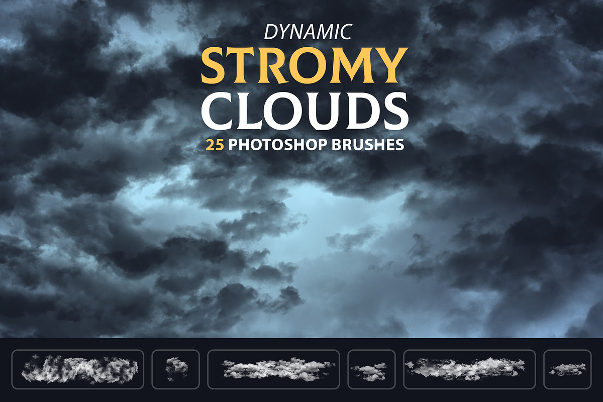 Stormy clouds Brushes, a Brush Add-On by Mohamed Saber (Photo 1 of 6)
