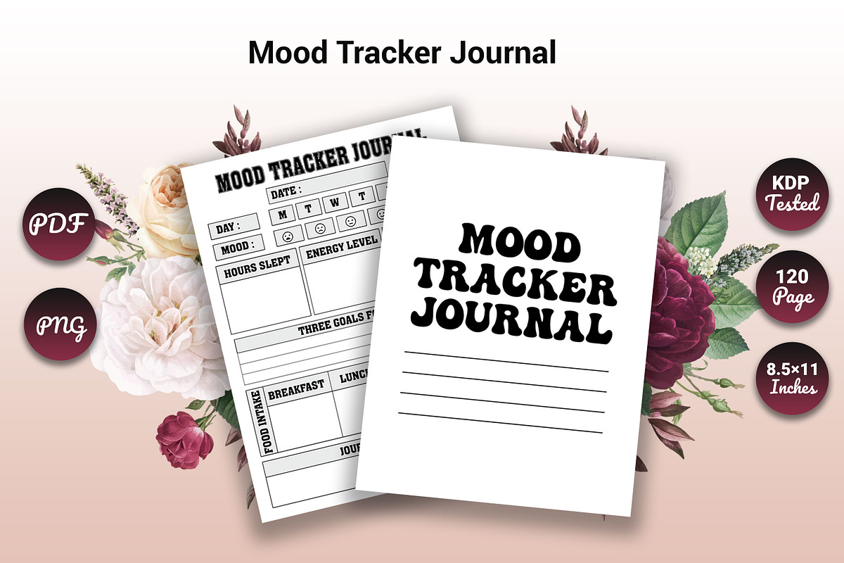 Mood Tracker Journal Daily Mental, a Graphic by mh_arif (Photo 1 of 2)