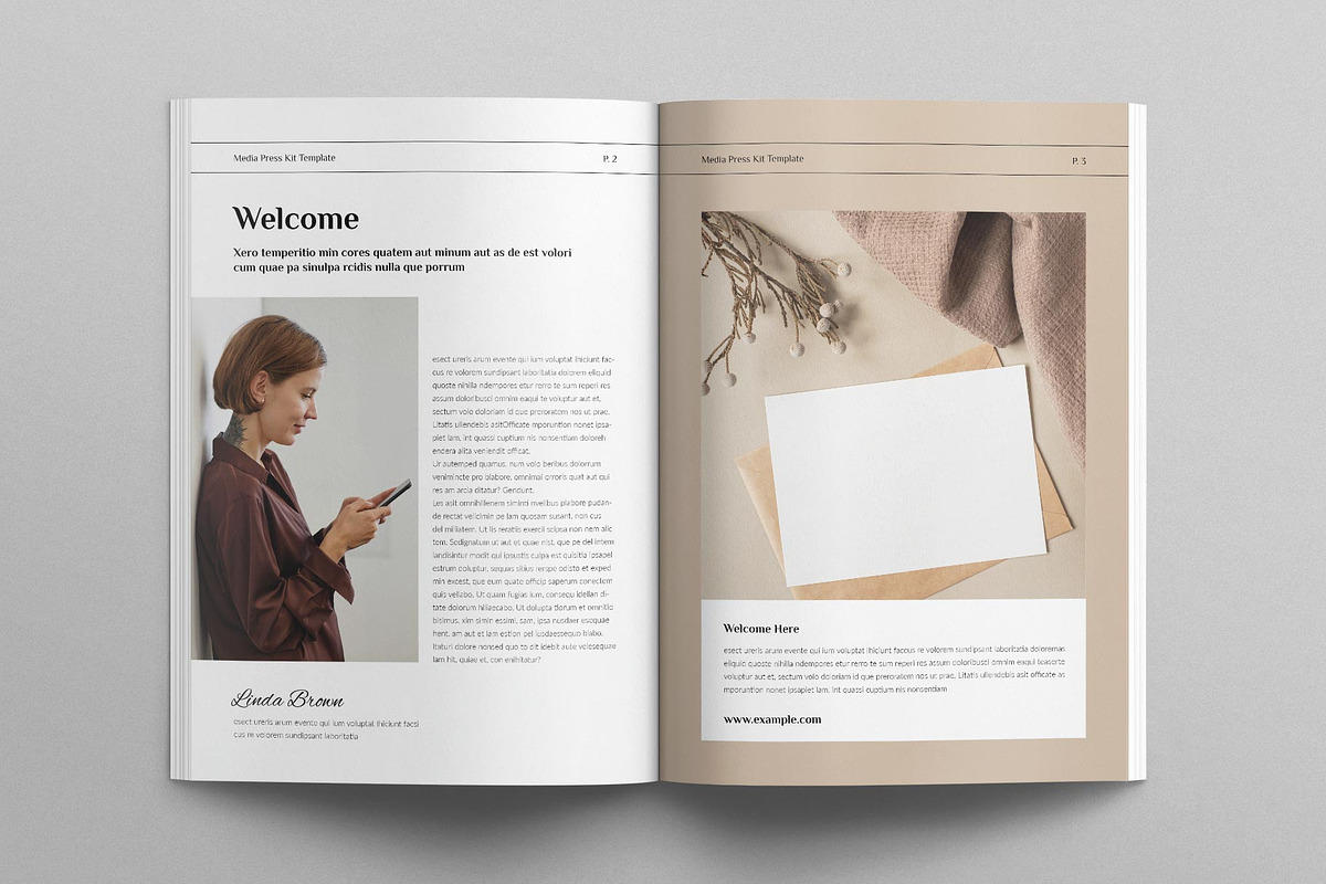 Media Press Kit Template, a Magazine Template by E-Type (Photo 2 of 9)