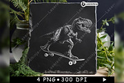 T Rex Skateboard Dinosaur Funny, a Background Graphic by LaseredNinja (Thumbnail 7 of 7)