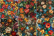 Rosette - Seamless Stained Flowers, a Pattern Graphic by Pixel Perfect Patterns (Thumbnail 10 of 11)