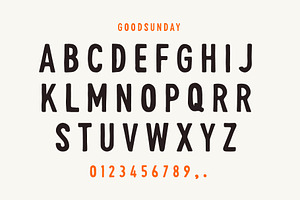 Goodsunday font