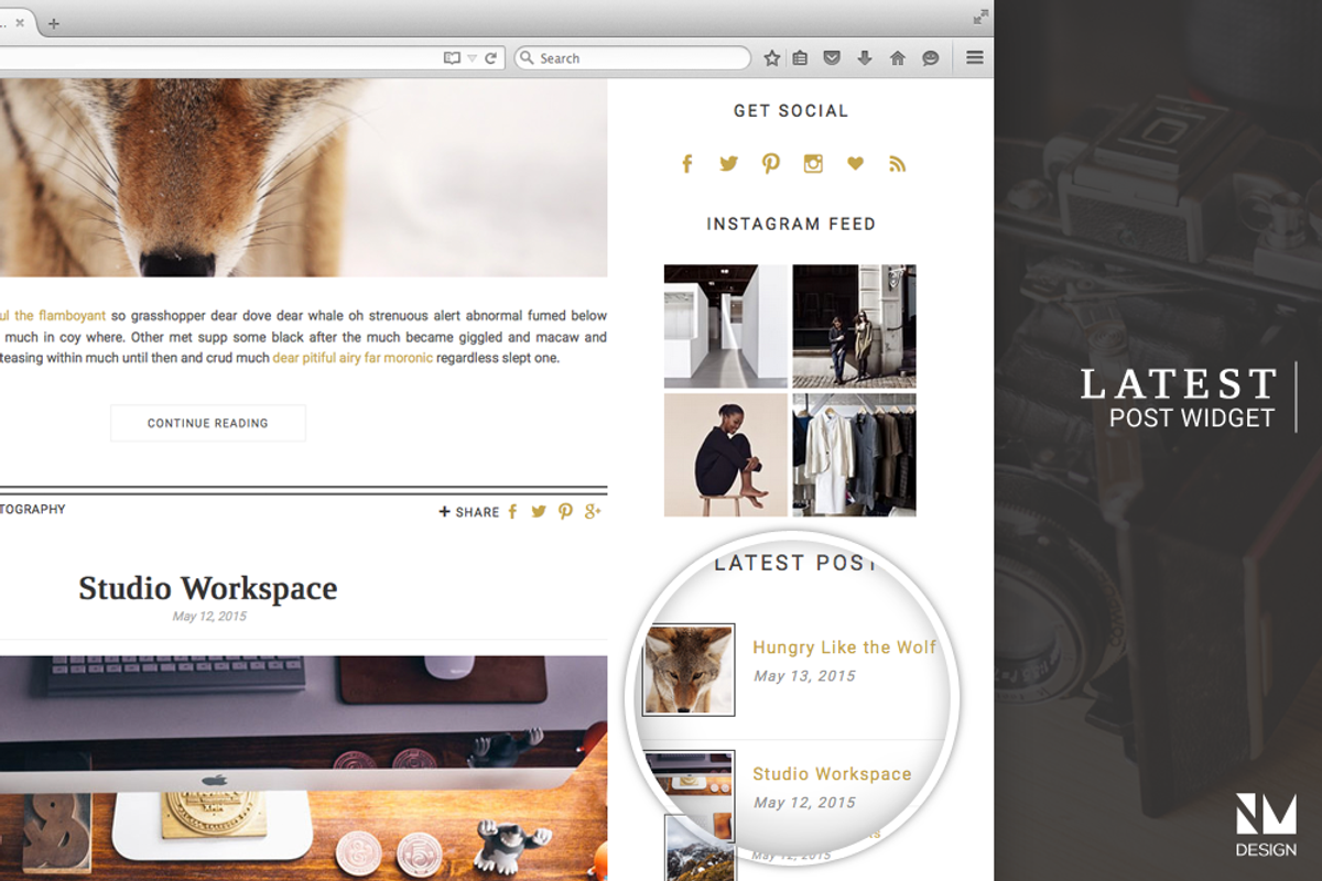 Vine & Lace - Handcrafted WordPress, a WordPress Template by Nudge Media Design (Photo 5 of 5)