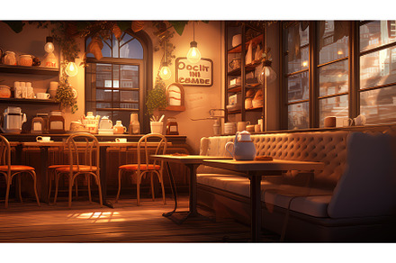 design cafe coffee drink cozy ai, an Architecture Photo by pikepicture