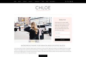 Feminine WordPress Theme | Chloe
