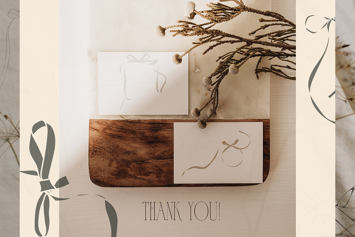 Elegant Bows & Frames – Clipart, a Decorative Illustration by NatalieArtsDenysenko (Photo 11 of 11)
