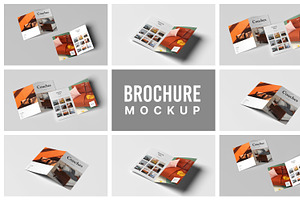 A4 Bifold Brochure Mockup Bundle 28