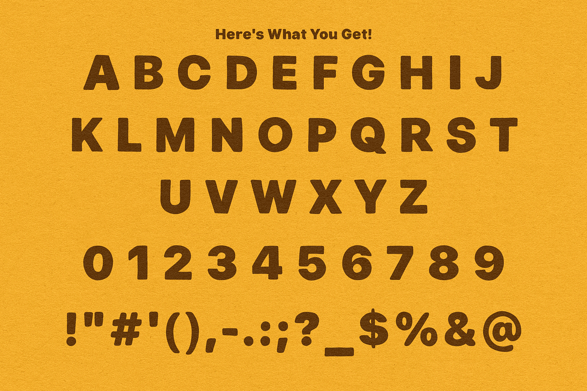 Basic Bold by Eric Pond Designs, a Sans Serif Font by Eric Pond Designs (Photo 3 of 6)