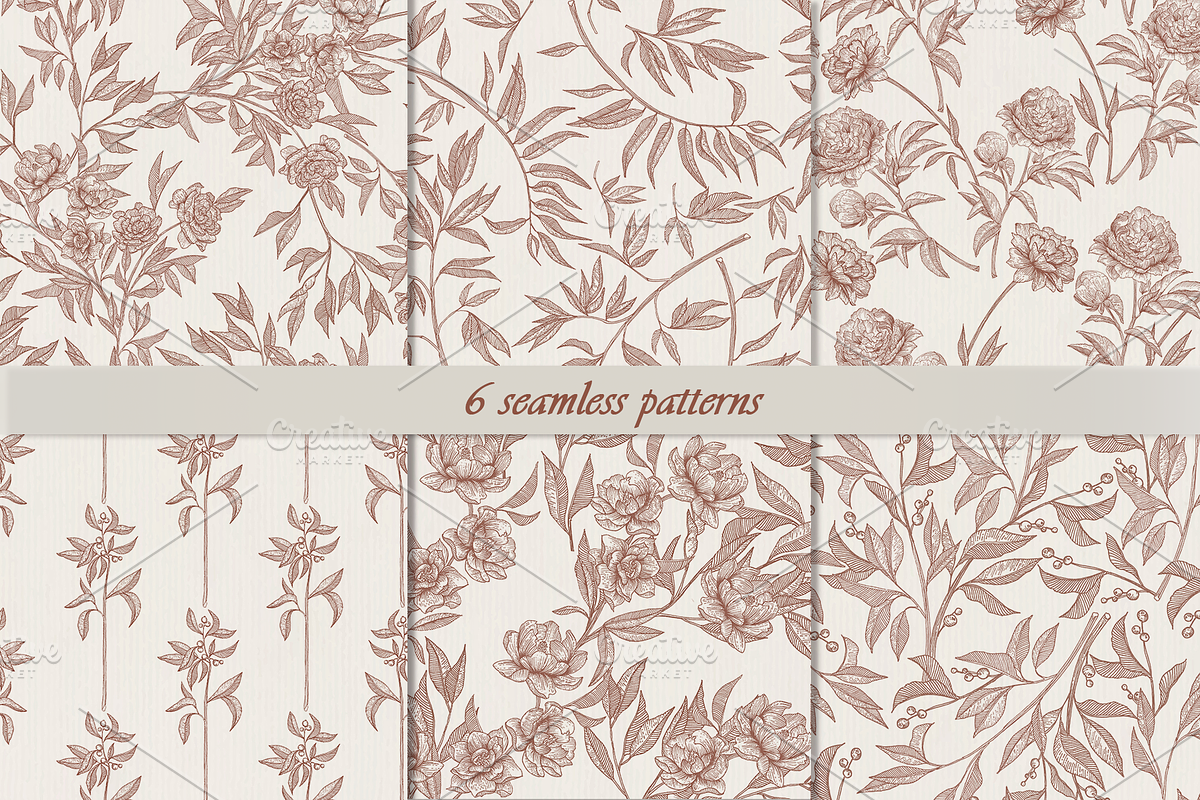 Vintage Floral collection, a Decorative Illustration by DamriNa art (Photo 8 of 10)