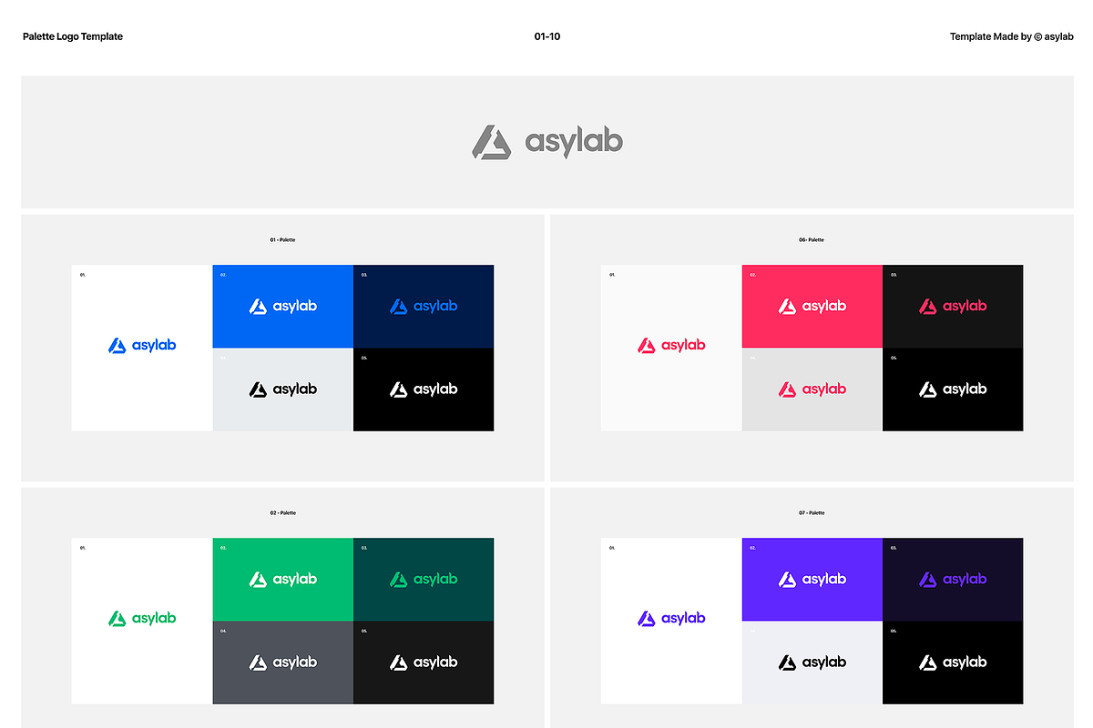 50 Palette Color Logo Mockup - PSD, a Product Mockup by Asylab (Photo 8 of 47)