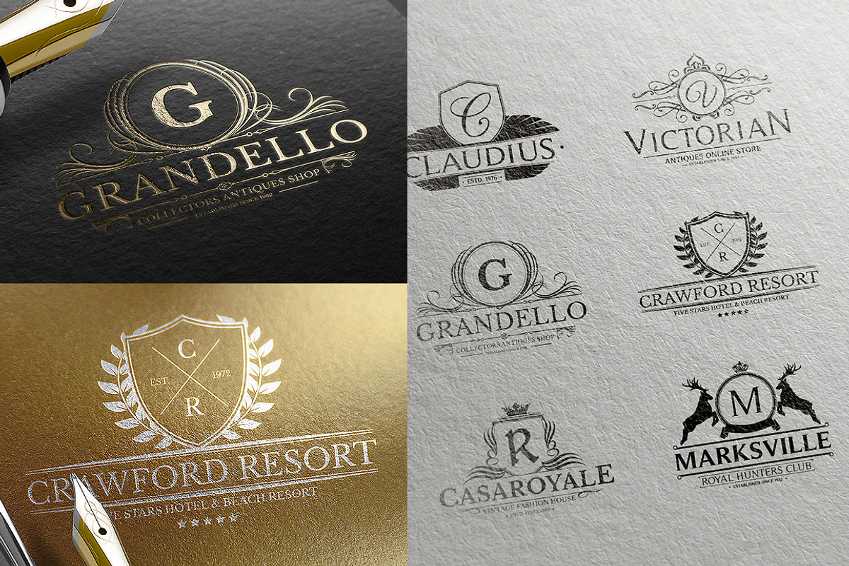 Heraldic Crest Logos Vol.3, a Branding & Logo Template by Graphicdome