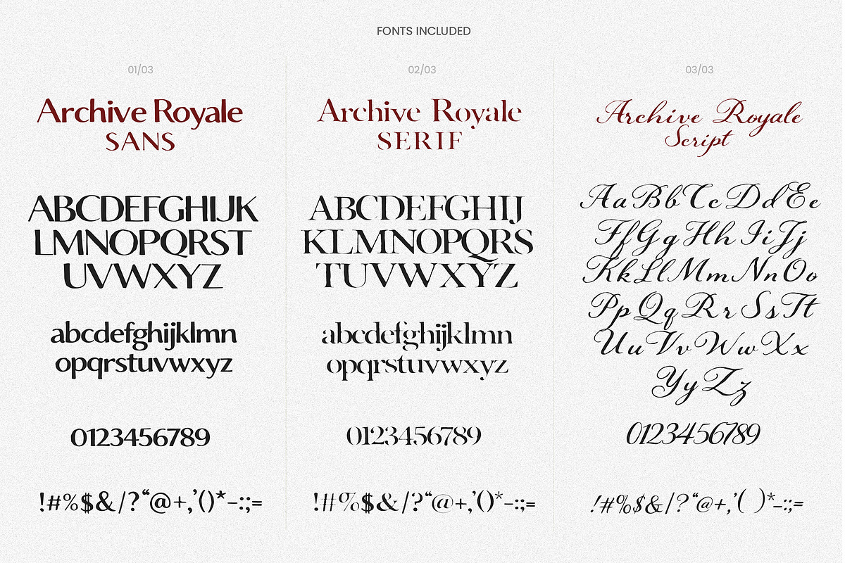 Archive Royal - Vintage Font Trio, a Handwritten Font by AndrewPixelType (Photo 20 of 20)