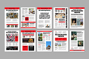 White Red Bold E-Newspaper, a Templates & Theme by graphicook (Thumbnail 4 of 4)