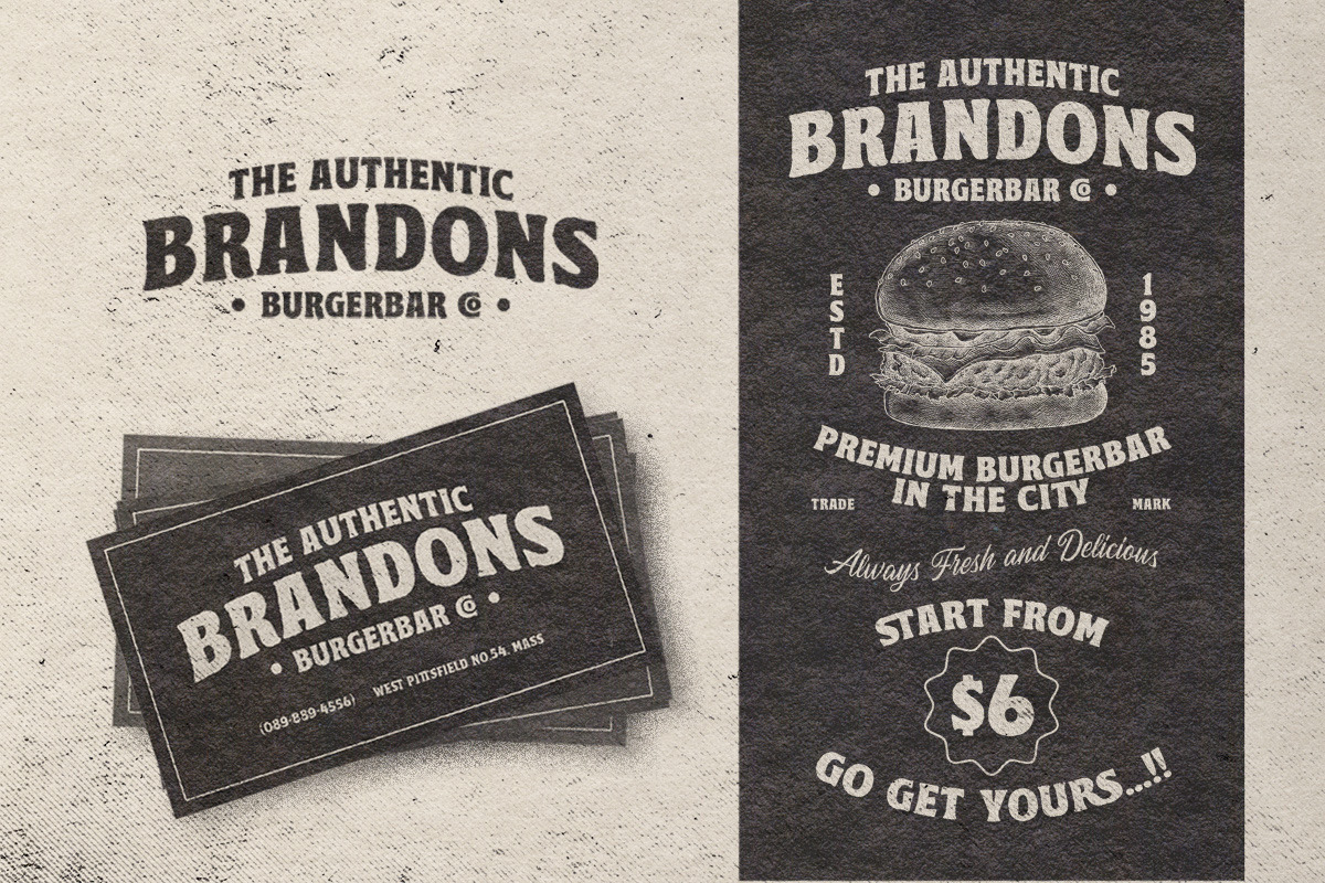 Penster Bross - Rough Display Font, a Font by Letterhend Studio (Photo 8 of 9)
