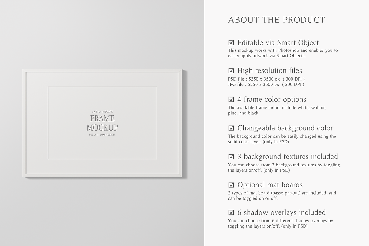 2x3 Frame Mockup Landscape, a Household Mockup by Lelu Art Design (Photo 6 of 11)