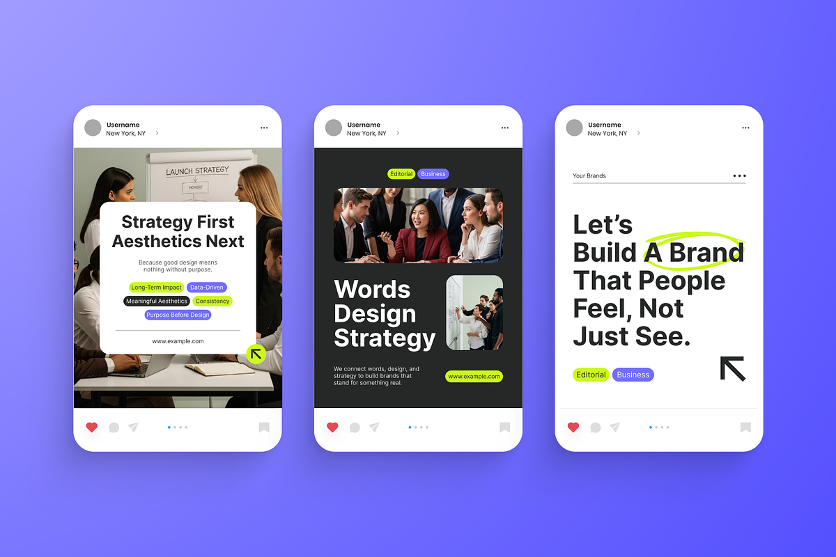 Editorial Business Instagram Post, a Social Media Template by Annora Studio (Photo 3 of 6)