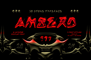 Amberd | 3d Stone Layered font, a Handwritten Font by Nol 3 Studio (Thumbnail 1 of 10)