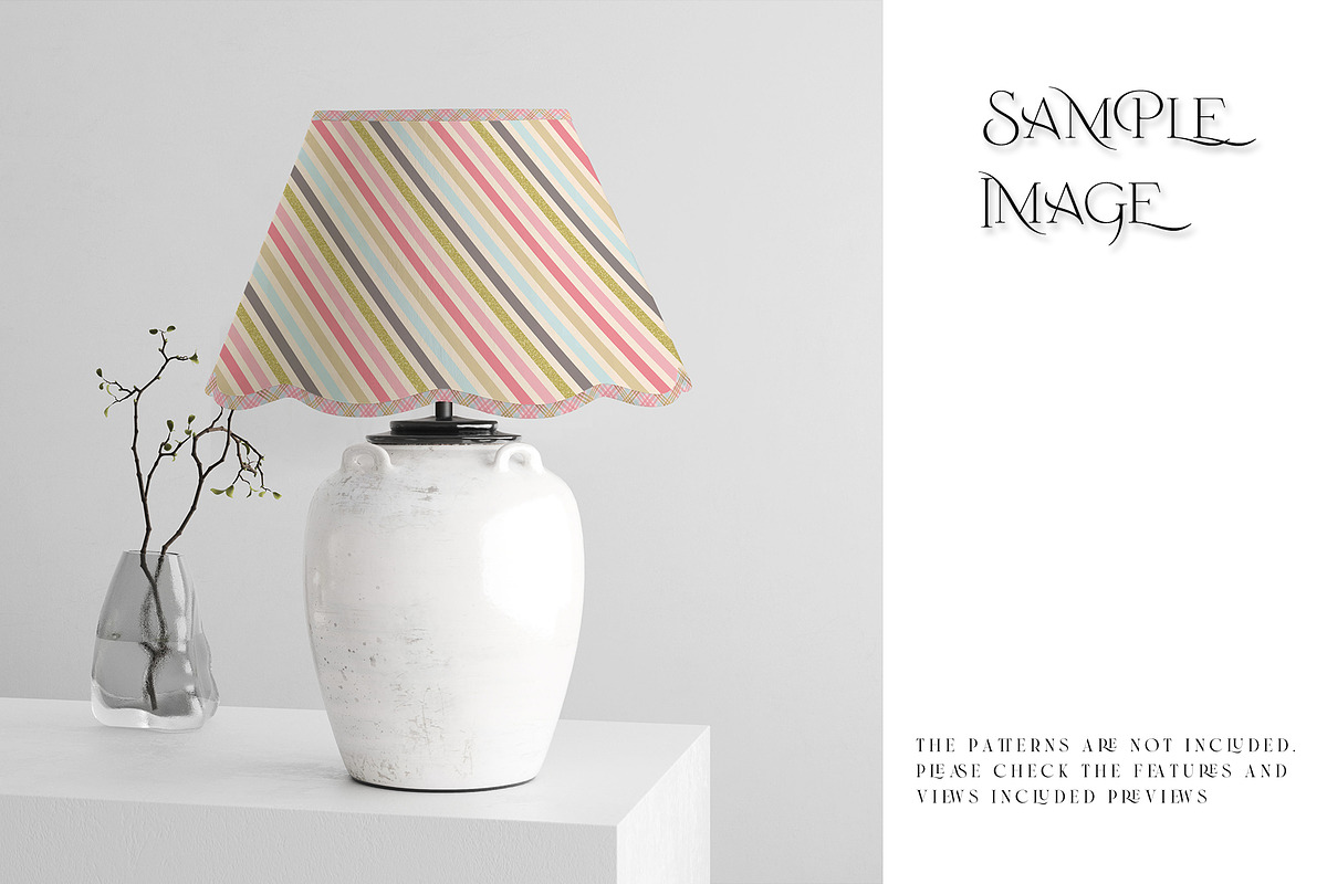Scalloped Lampshade Mockups, a Mockup by mock-ups (Photo 9 of 22)