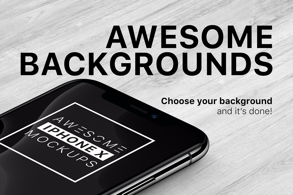 iPhone X Mockups Bundle, an iPhone Mockup by Mockups & Illustrations (Photo 15 of 18)