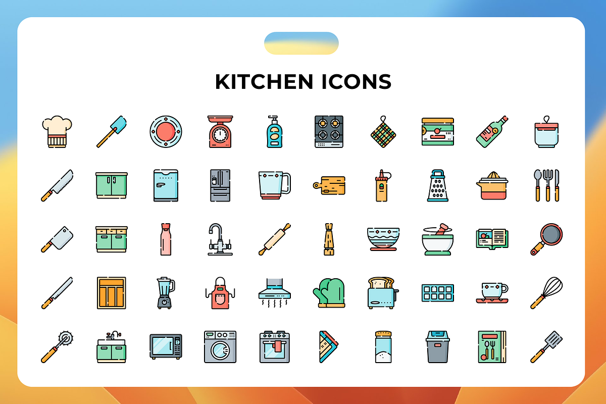 Kitchen Icons, an Icon by Wencory