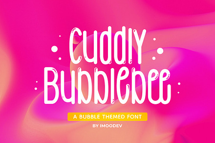 Cuddly Bubblebee - Playful Typeface, a Sans Serif Font by Imoodev
