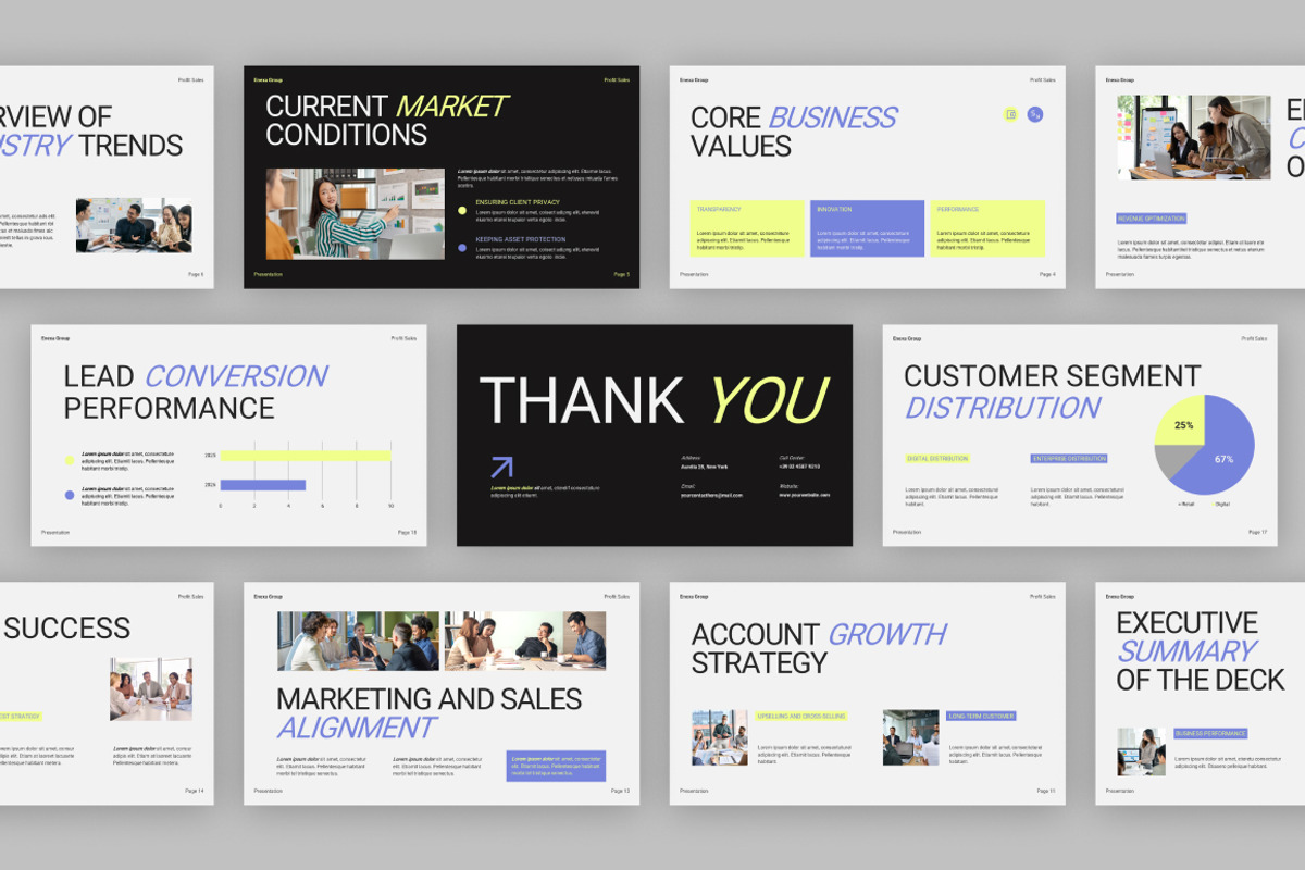 Profit Sales Deck Google Slides, a Presentation Template by Loin Studio (Photo 4 of 4)