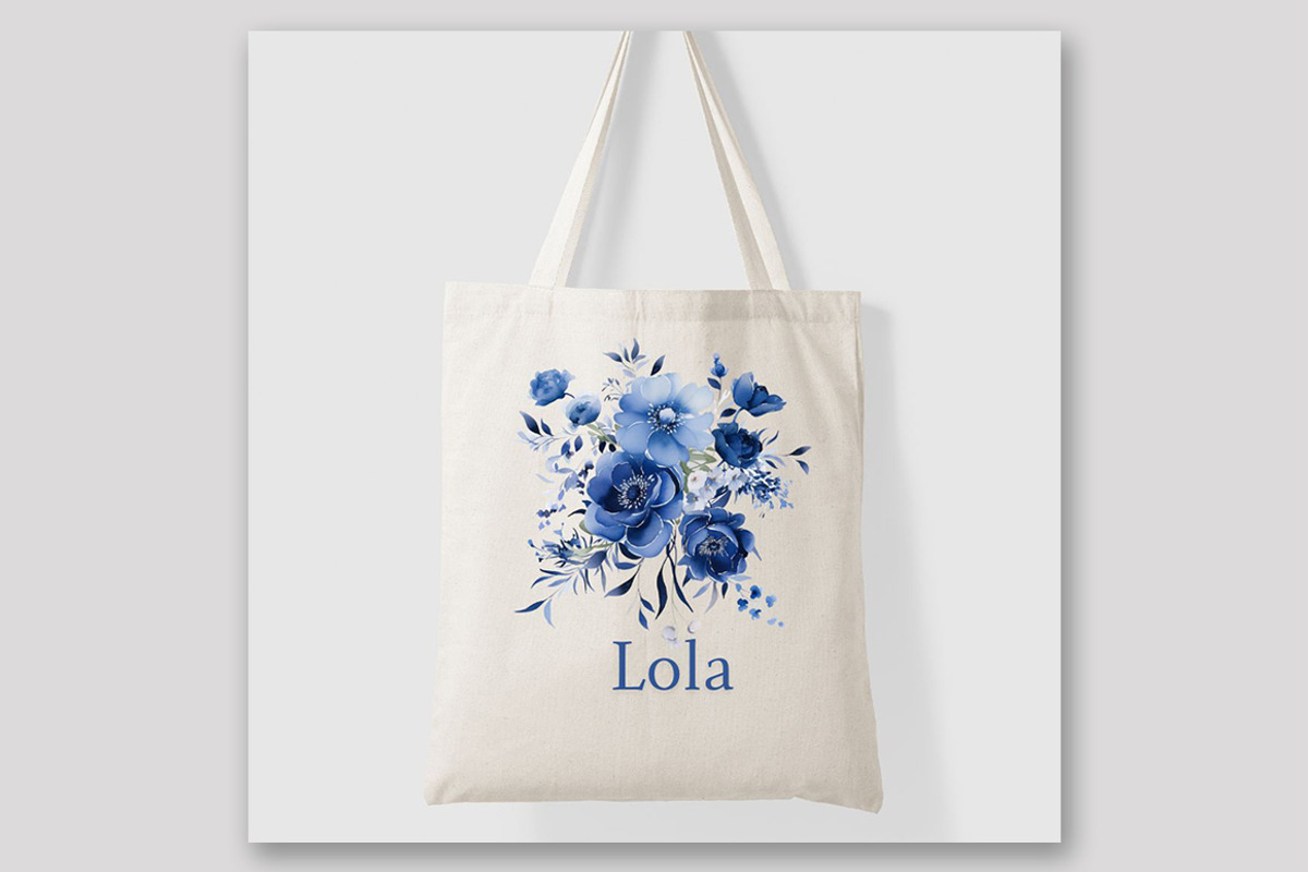 Deep Blue flowers Clipart Blue Peony, a Decorative Illustration by LeCoqDesign (Photo 4 of 4)