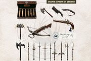 Monster Hunter Trophies PNG cliparts, a Decorative Illustration by ThatsDesignArt (Thumbnail 5 of 11)