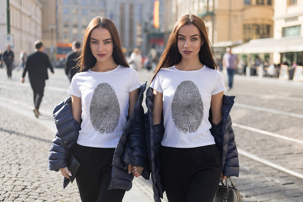 Twins T-Shirt Mock-Up 2018 #27, a Shirt Mockup by Freeman Studio (Photo 16 of 23)