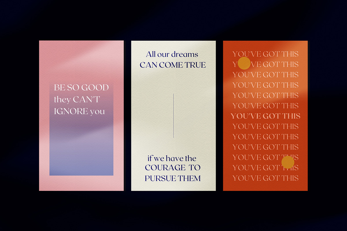 Motivational Quotes Aesthetic, a Social Media Template by Nurrehmet Studio (Photo 2 of 8)