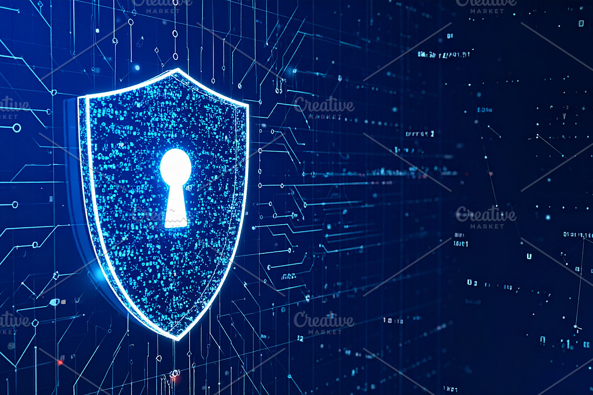 Cyber Security Concept With Shield, a Technology Photo by Design_Planet (Photo 3 of 4)