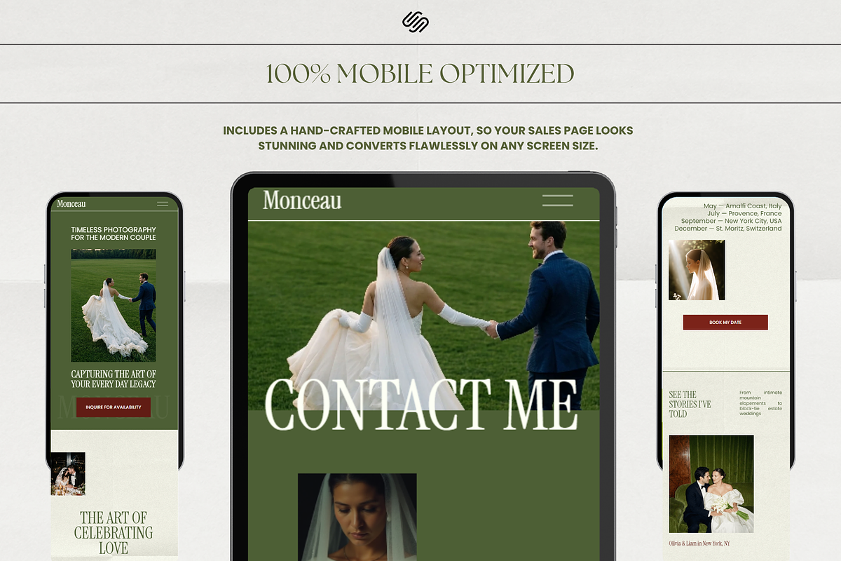 Photographer Squarespace Website, a Squarespace Template by OliaMuseDesign (Photo 6 of 9)