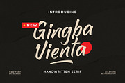 Gingba Vienta - Handwritten Serif, a Handwritten Font by Lettermine (Thumbnail 1 of 10)