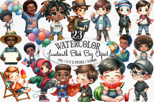 Juneteenth Black Boys PNG Clipart, an Illustration by Designking