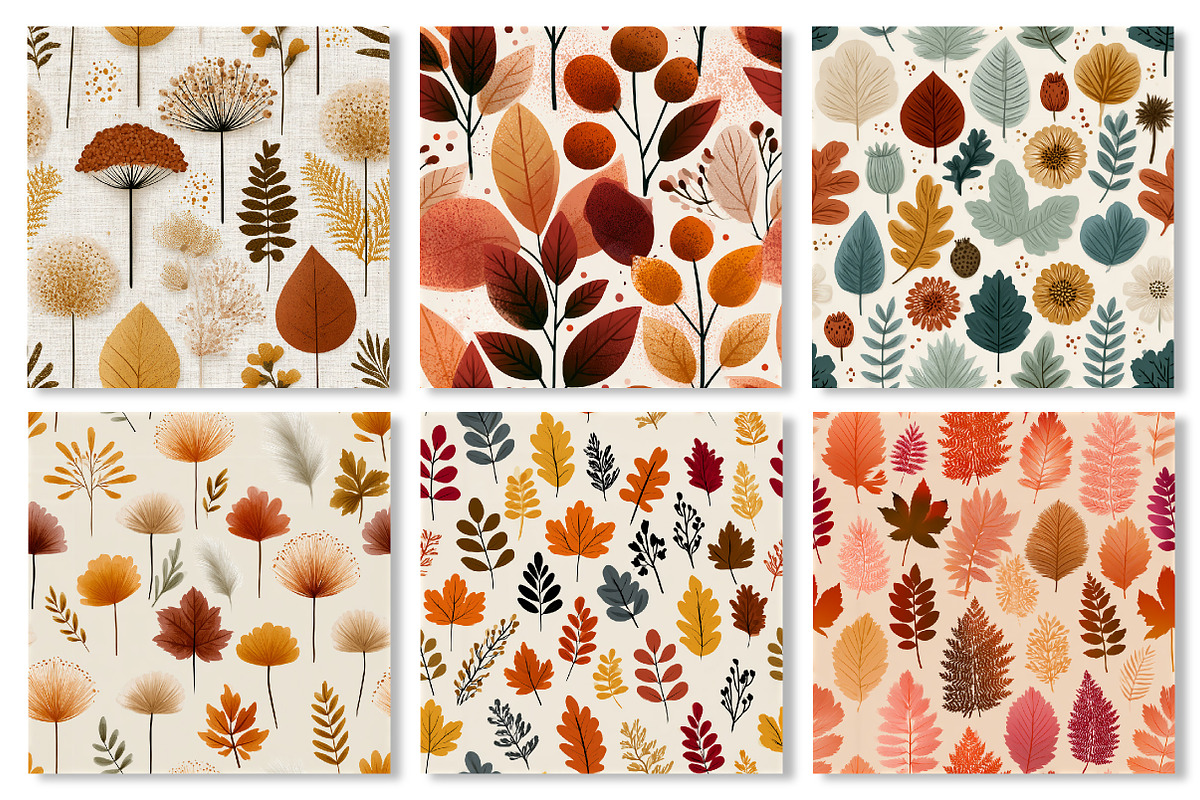 Autumn Foliage Seamless Pattern, a Pattern Graphic by Dream Creation (Photo 5 of 6)