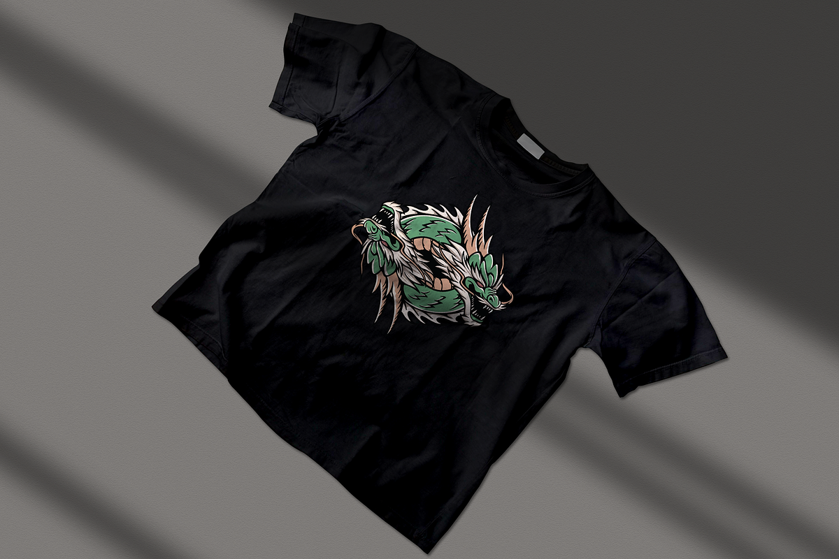 Dual Dragon Heads, an Object Illustration by nomlimo.com (Photo 3 of 3)