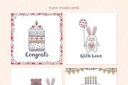 Happy Birthday! Clip Art Set, a Decorative Illustration by Fairy dreams (Thumbnail 5 of 9)