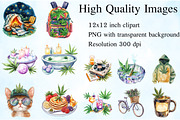 Cannabis Lifestyle Clipart Bundle, an Illustration by Craft Nest (Thumbnail 2 of 5)