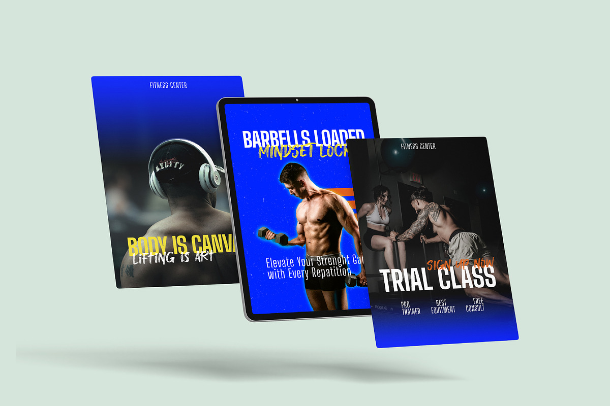Fitness Coach Instagram Template, a Social Media Template by SecondBrain Store (Photo 7 of 10)
