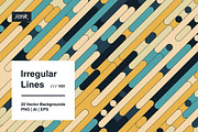 Irregular Lines - Vector Backgrounds, a Background Graphic by dvtchk (Thumbnail 13 of 13)