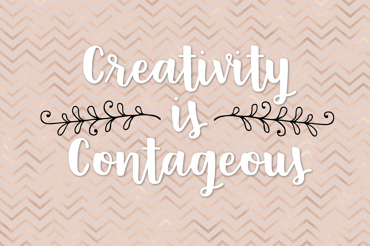 Champagne Script Handlettered Font preview 6