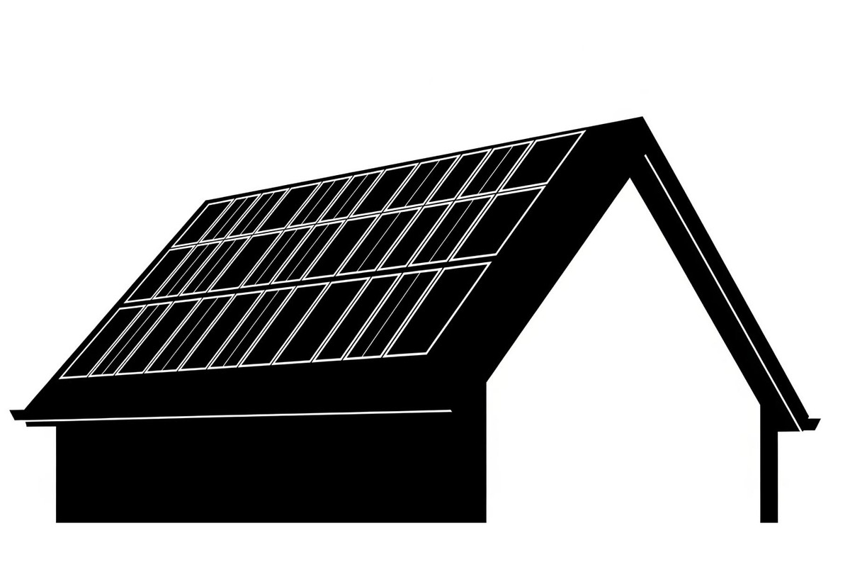 Solar Powered Home Silhouette Set, a Graphic by Designer_Momina (Photo 10 of 14)