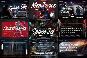 Cyberpunk Font Bundle