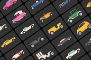 Vintage Car Vectors, a Duotone Icon by Brickclay (Thumbnail 4 of 5)