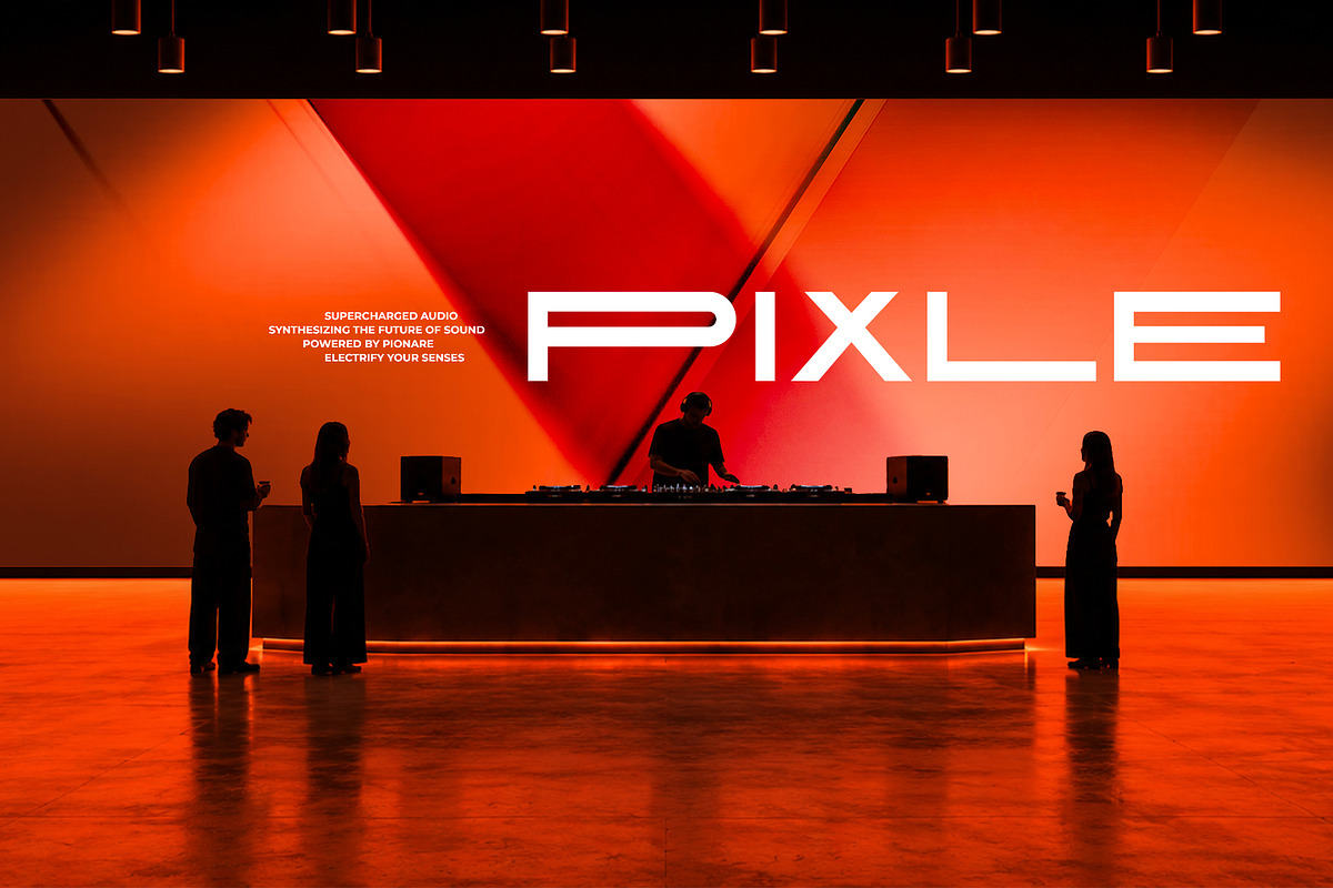 Pionare – Futuristic Extended, a Sans Serif Font by Tammami (Photo 6 of 9)