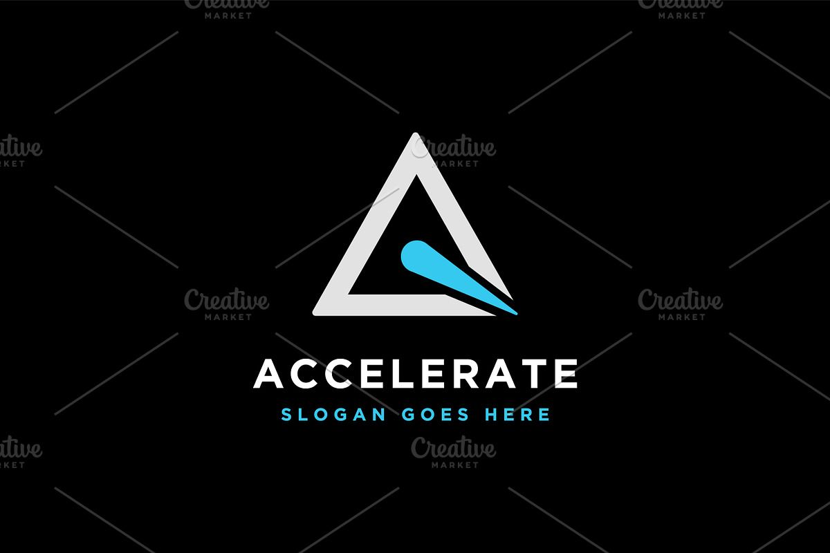 Triangle accelerate logo icon, a Branding & Logo Template by DOMHOUZE