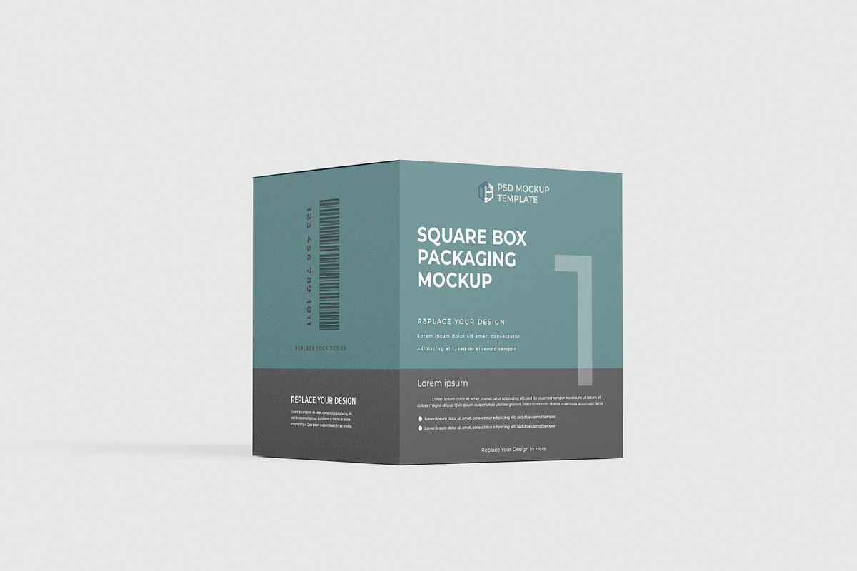 Square Box Mockup, a Packaging Mockup by tiyasprabawa (Photo 10 of 11)