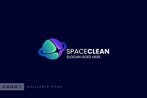 Space Clean Gradient Colorful Logo, a Branding & Logo Template by ivan_artnivora