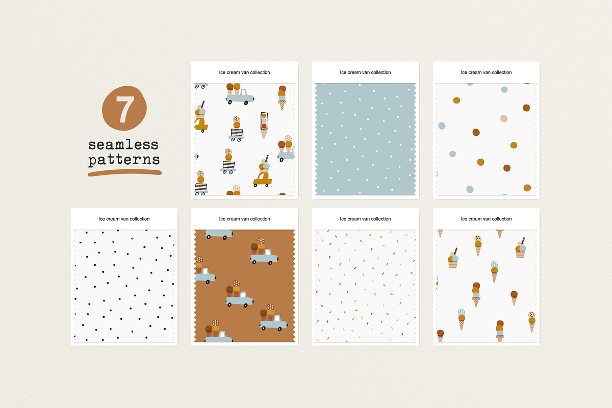 Ice cream van, a Pattern Graphic by Olena Kuznietsova (Photo 2 of 12)