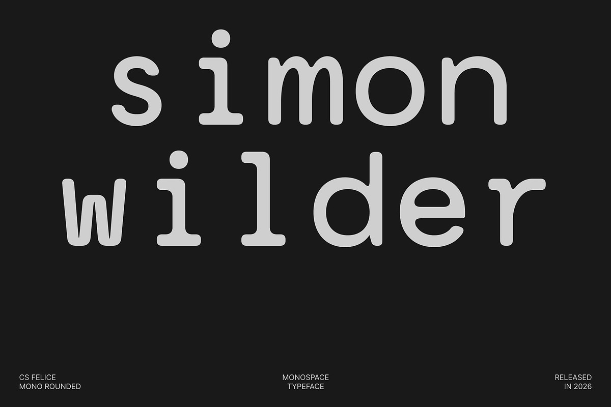 CS Felice Mono Rounded, a Sans Serif Font by Craft Supply Co. (Photo 3 of 8)